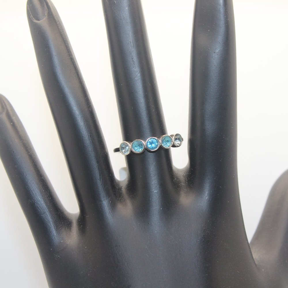 Silver 925 Blue Stone Ring